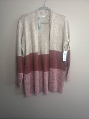Pink Clover Colorblock Open-Front Cardigan Stitch Fix XXL New NWT